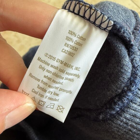 Crazy 8 Boys Pocket Pullover‎ Heather Navy Blue Size S 5-6 Ribbed Knit - Picture 6 of 8